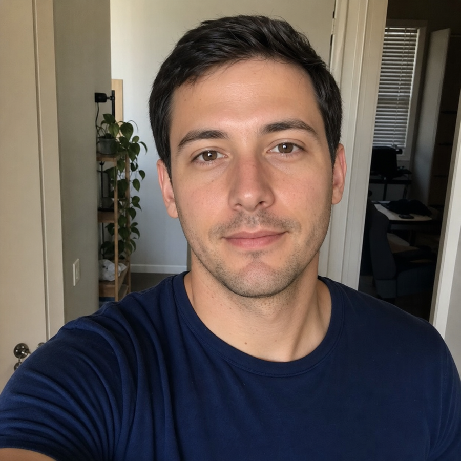 Source profile photo of an adult man before AI editing.